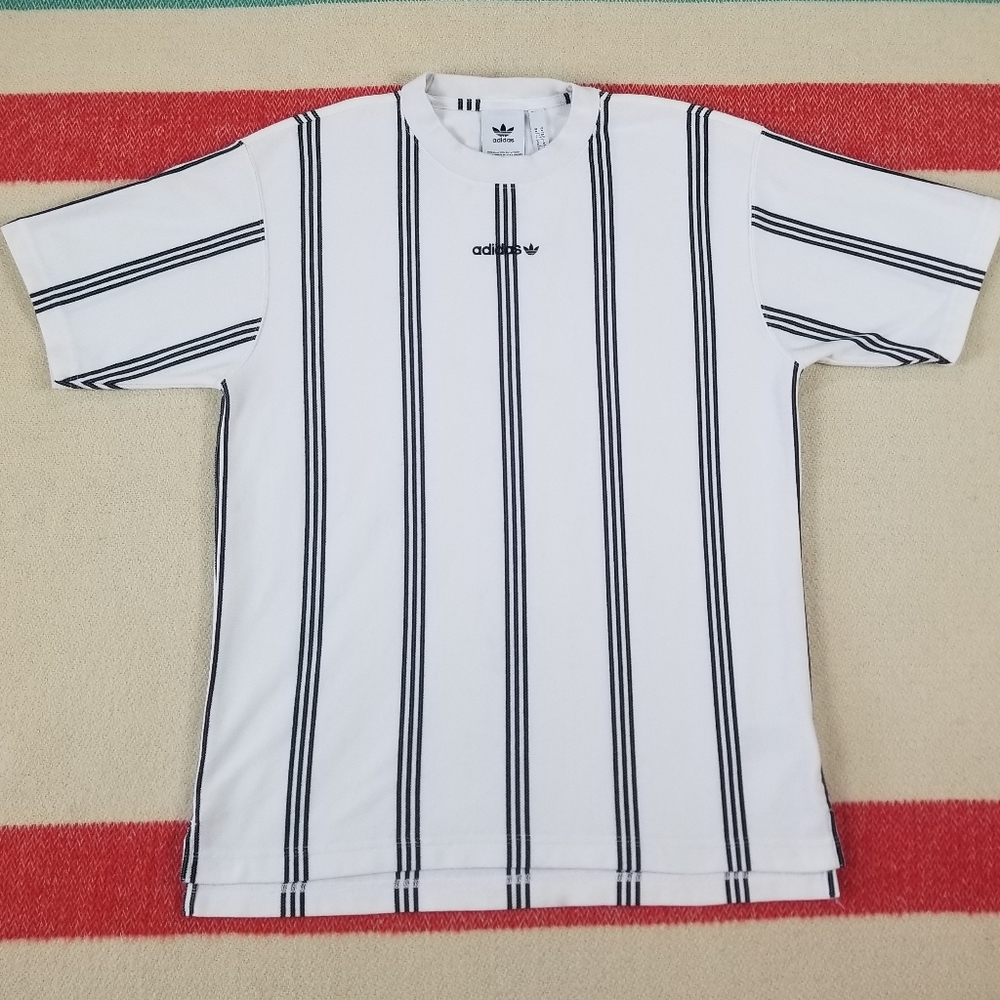 🔥Rare🔥 Adidas Knit Vertical Stipe T Shirt